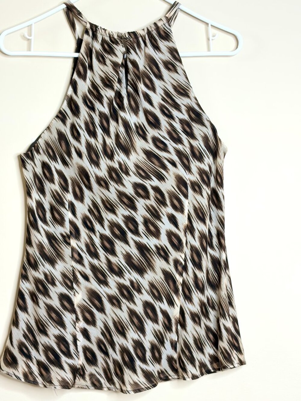 Ann Taylor Exotic Jaguar Print Halter Top, Size 8 - Picture 3 of 6